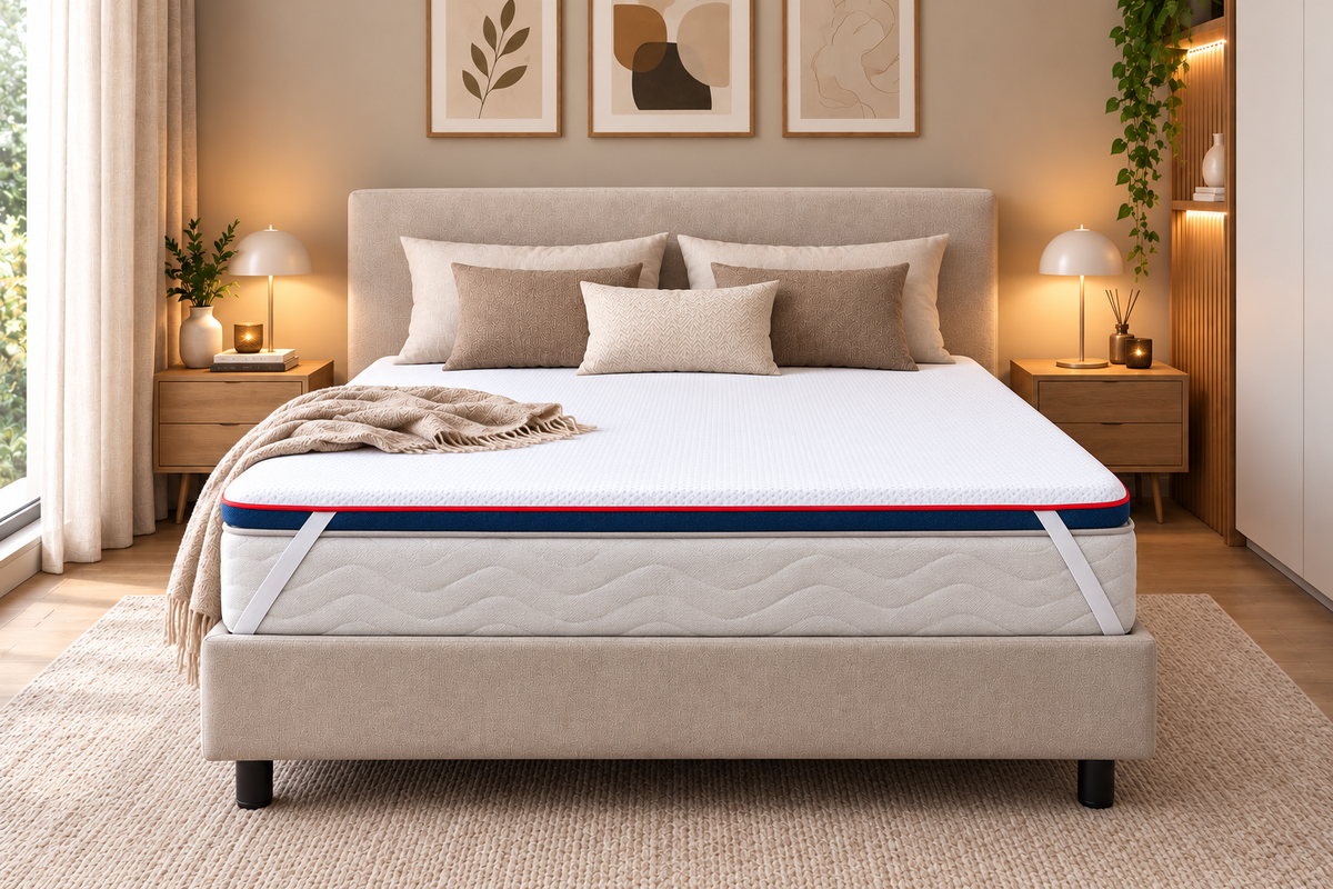 Surmatelas mousse à mémoire de forme 8 cm
