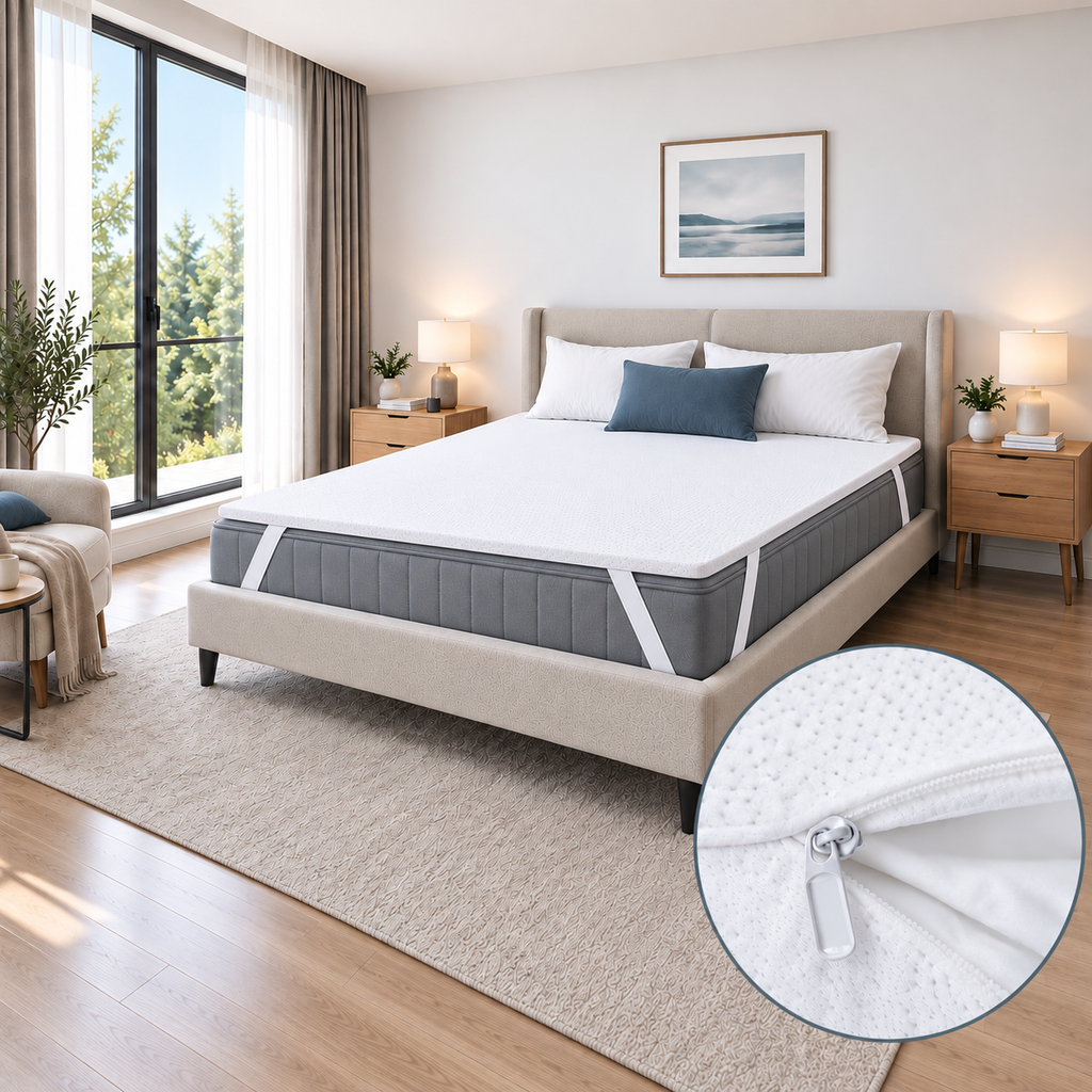 Surmatelas mousse haute résilience 6 cm