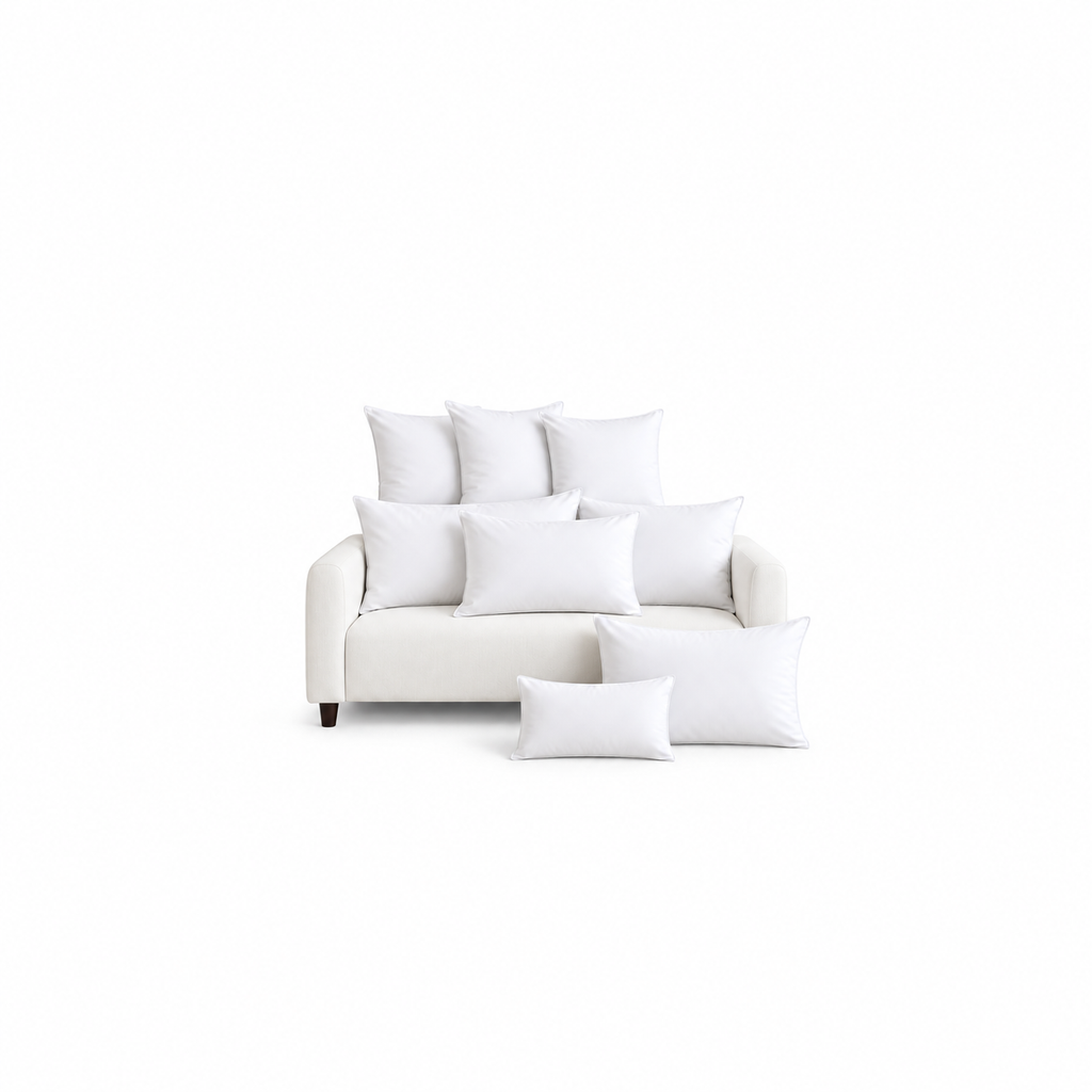 Oreillers en plumes d'oie et fibres polyester