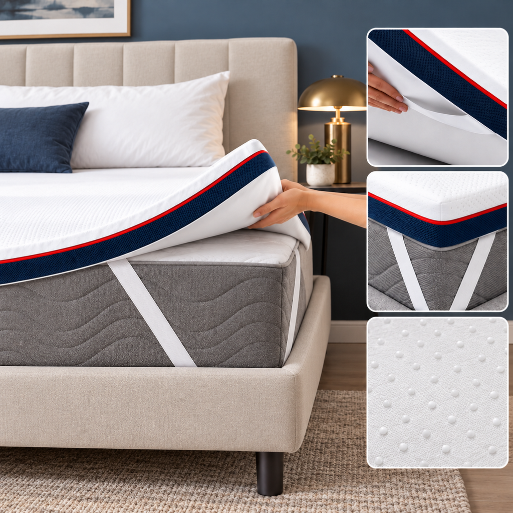 Surmatelas mousse à mémoire de forme 8 cm